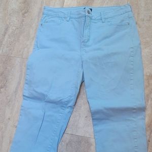 Nydj NOT YOUR DAUGHTERS JEANS ANKLE JEAN SKY BLUE SZ 14